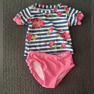 Ruffle Butts 2-piece swimming suit size 6-12 months